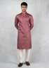 Wine Kurta Set
