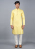 Light Yellow Kurta Set