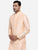 Peach Kurta Set with Peach Jacket