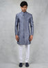 Slate Grey Achkan