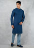 Teal Blue Kurta