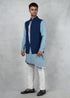 Blue Kurta Set with Jacket