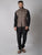 Black Kurta Set with Multicolour Jacket